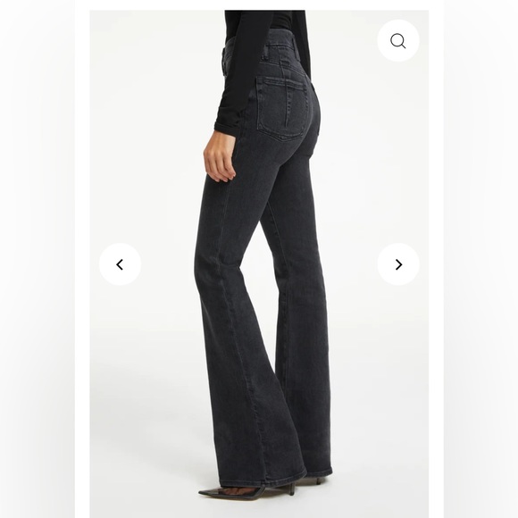 Good American Good Legs Flare in Black 287. Size 14. - Picture 2 of 9